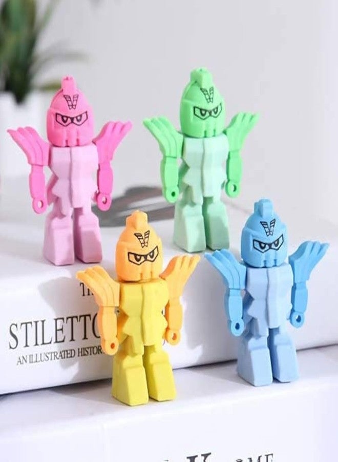 QIPS 3D Erasers for Kids - Set of 36 (Robot) - Image 5